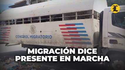 Dirección de Migración dice presente en marcha para evitar concentración de extranjeros.