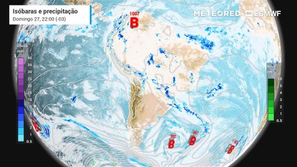 Domingo, 27 de abril: frente fria avança pelo Brasil e chega até o Nordeste