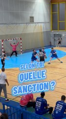 Selon toi quelle sanction ?👀🥅 #Hand #HandballPlayer #Quiz #Handball #sports