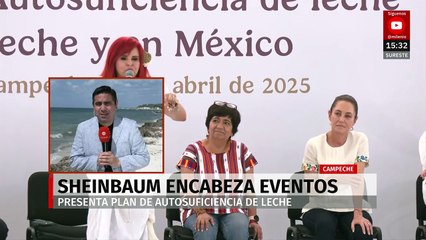 Claudia Sheinbaum Pardo encabeza eventos en Campeche