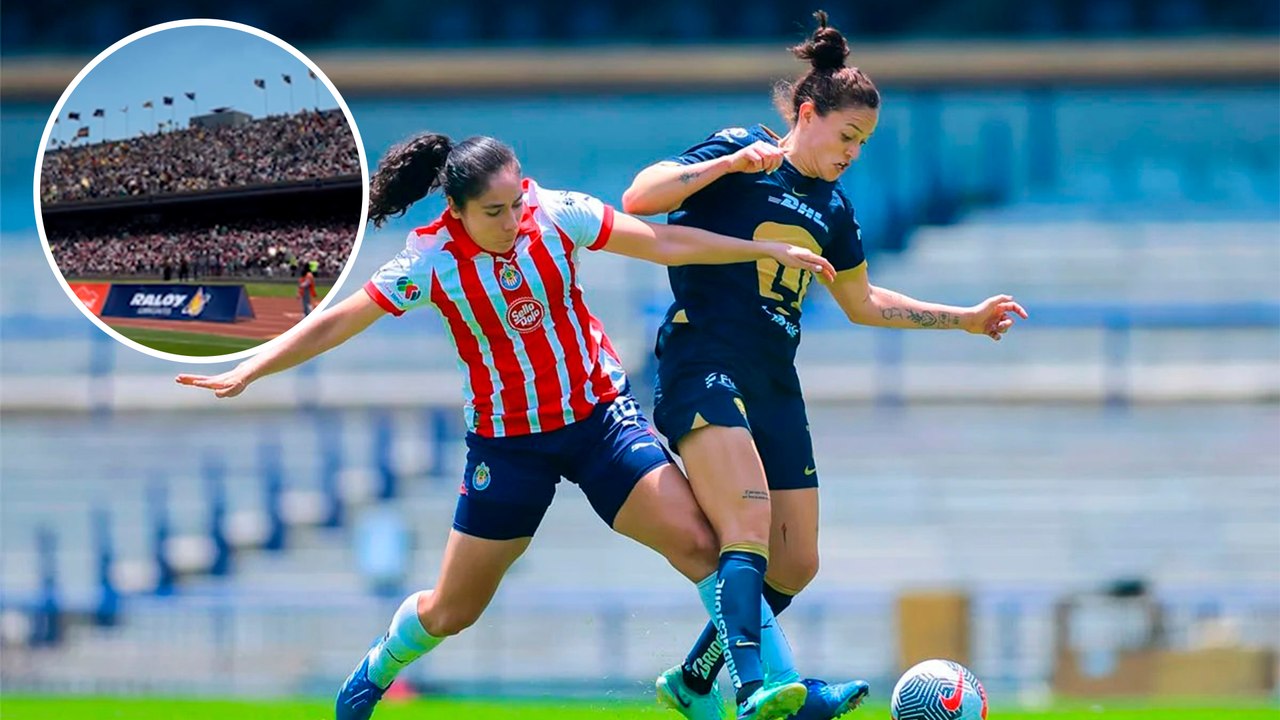 Pumas Femenil tiene asistencia histórica en los cuartos de final contra Chivas Femenil en C.U.