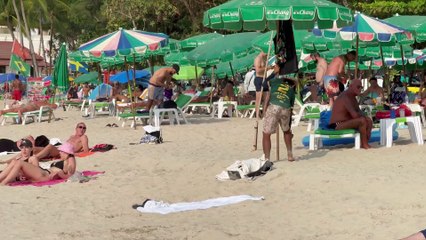 Phuket Patong Beach Thailand -Beach Volleyball Hot Day #beachvolleyball #patongbeach
