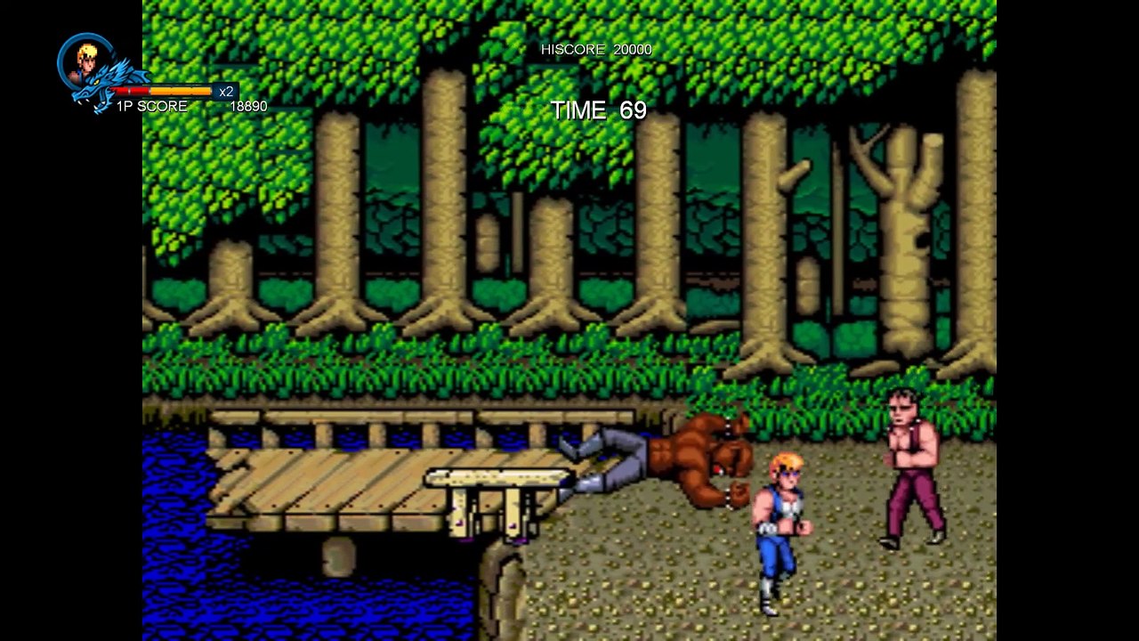 Double Dragon (1988) sur PC et remasterisé sur Double Dragon trilogy disponible sur Steam