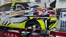 Racing Toyota Vios repair with Celette equipment