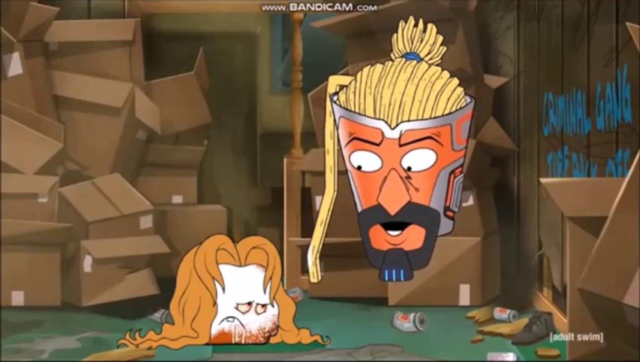 Frylock Asks Who Painted Meatwad White