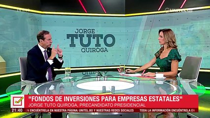 ¿Qué pasará con las empresas públicas? Tuto Quiroga habló de su plan en caso de ser elegido presidente