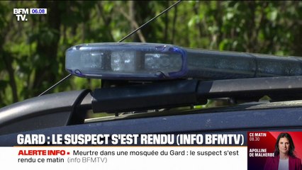 INFO BFMTV - Meurtre dans une mosquée du Gard: le suspect s'est rendu à la police à Pistoia en Italie