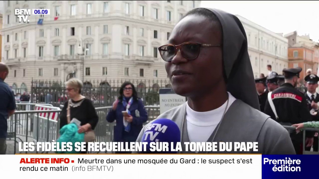 "Je ressens une paix intérieure": les fidèles se recueillent sur la tombe du pape François dans la basilique Sainte-Marie-Majeure