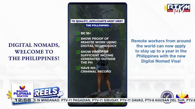 PBBM, nilagdaan ang EO 86 na nagbibigay ng Digital Nomad Visa para sa mga digital nomads...