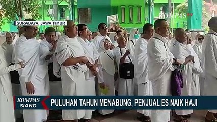 Pasutri Lansia Asal Kota Batu Tunaikan Ibadah Haji Berkat Menabung dari Berjualan Es