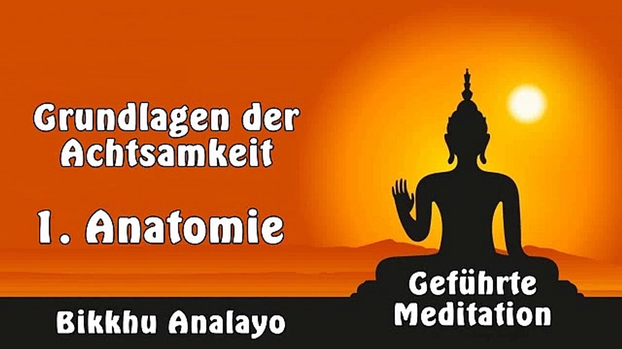 1. Anatomie (Grundlagen der Achtsamkeit) - Bikkhu Analayo, Geführte Meditation