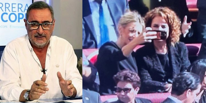 Carlos Herrera, sin piedad contra Yolanda Díaz y Marisú Montero por su selfie en el funeral del Papa: ¡Vaya dos chonis petardas!