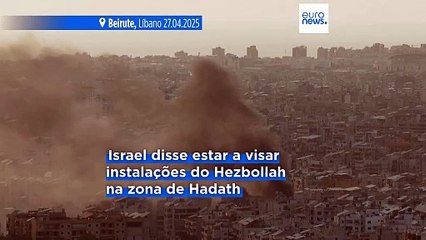 Ataques israelitas atingem Beirute pela terceira vez desde cessar-fogo de novembro