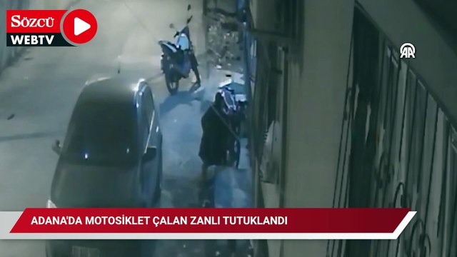 Adana'da motosiklet çalan zanlı tutuklandı
