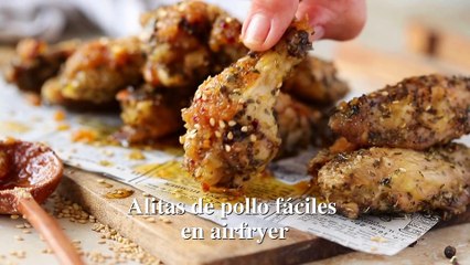Alitas de pollo fáciles en la airfryer
