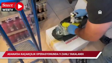 Adana'da kaçakçılık operasyonu: 9 kişiye gözaltı