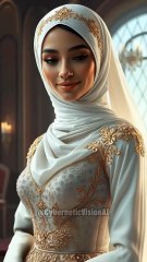 Elegant Hijabi Bridal Look #ai #beautifulhijab #hijabfashion #hijabstyle