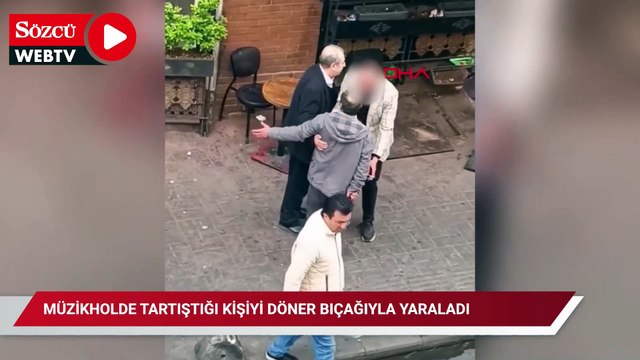 Beyoğlu'nda müzikholde tartıştığı kişiyi döner bıçağıyla yaraladı: 'Alkolün etkisiyle yaptım'