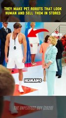 They make pet robots that look human and sell them in stores 😲 @viral @movie