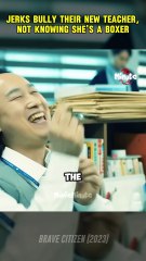 Boys try to bully their new teacher, not knowing she's a pro boxer 😱 @viral