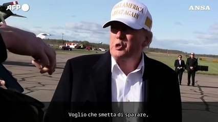 Trump: "Putin smetta di sparare e firmi l'accordo"