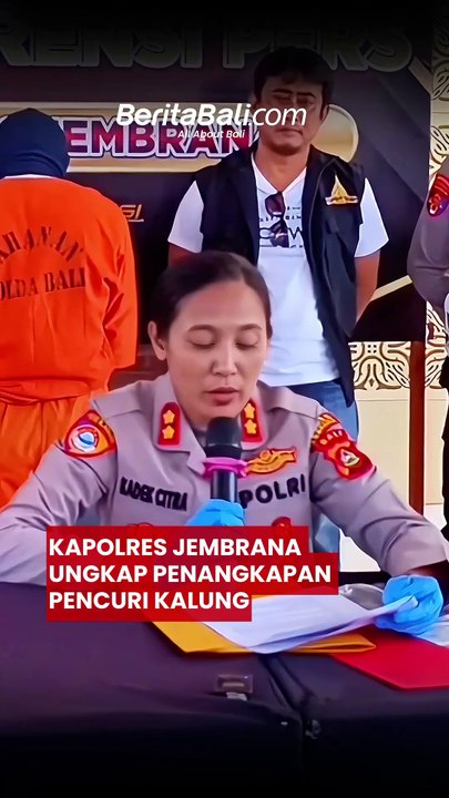 Kapolres Jembrana Ungkap Penangkapan Pencuri Kalung