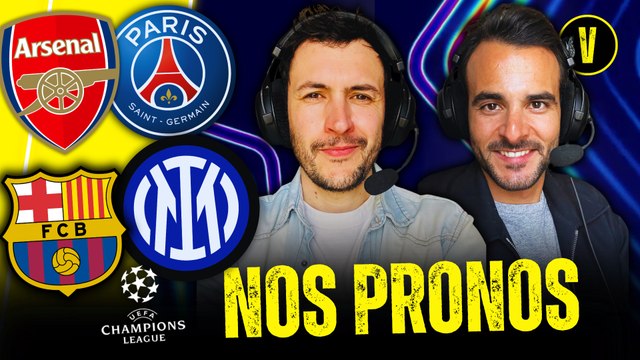 🏆 NOS PRONOS POUR LES 1/2 ALLER DE LDC ! ARSENAL PSG BARCA INTER