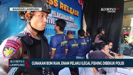 Gunakan Bom Ikan, 6 Pelaku Ilegal Fishing Dibekuk Polisi