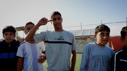 El fútbol como refugio en el campamento sirio de Azraq