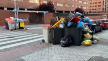 Los trabajadores ponen fin a la huelga de basuras en Madrid tras seis días sin recoger