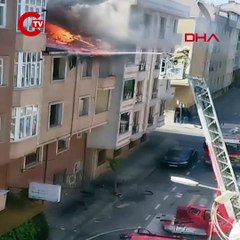 Gaziosmanpaşa'da 4 katlı binada yangın