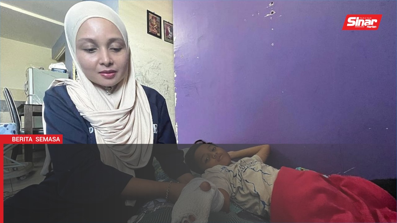 Jari hampir putus ketika selamatkan anak kucing