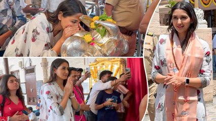 Babulnath Temple Mumbai: Nikita Dutta Seeks Blessings! | Spotted In Her Sweet-Simple Ethnic Avatar