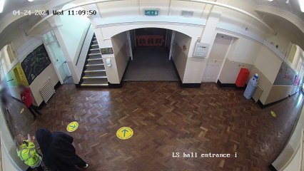CCTV follows teenager before school stabbing