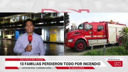 Incendio devastador en barrio Mojica, en Cali, deja 13 viviendas destruidas