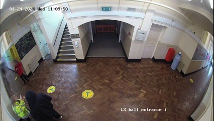 CCTV footage: 14-year-old girl stabs teachers and student