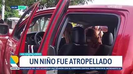 Conductora atropelló a un niño que intentaba cruzar una vía en Cochabamba