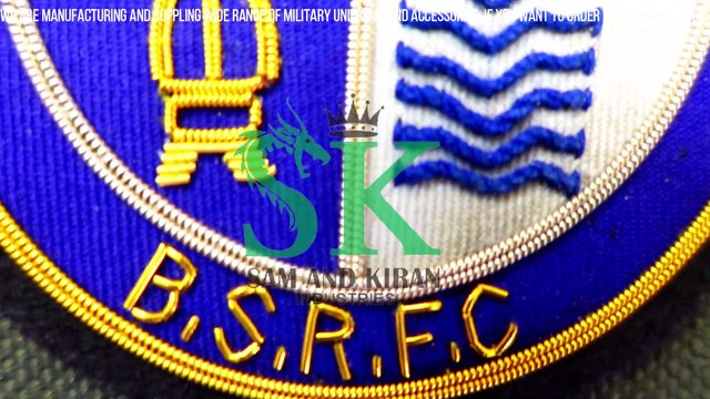 Hand Embroidered Bullion Badges, Badges and Patches, High Quality Patches Embroidery,