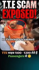 ₹100 ₹200 Extorted from Passengers! 😡 #TrainJourney