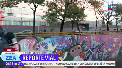 Reporte vial: Así luce esta mañana Circuito Interior, CDMX