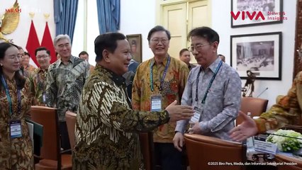 Prabowo Terima Para Pengusaha Grup Besar Korea Selatan