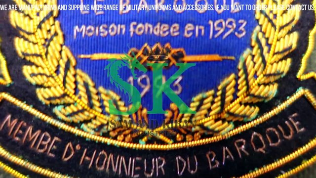 Uniform Blazer Badges Suppliers, Bullion Wire Blazer Embroidered Badges,