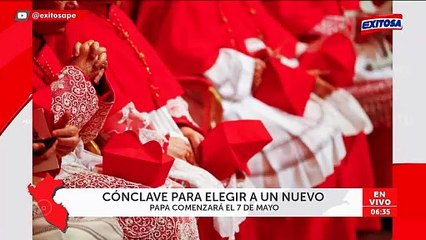 Cónclave para elegir al sucesor del Papa Francisco iniciará el 7 de mayo, anuncia El Vaticano