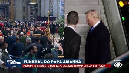 Donald Trump chega em Roma para funeral do papa