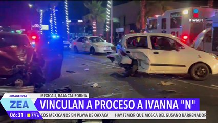 Vinculan a proceso a Ivanna "N", joven que chocó con varios vehículos en Mexicali
