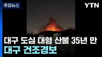 대구 도심 대형 산불 35년 만...대구 건조경보 / YTN