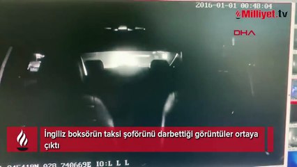 Eyüpsultan'da dehşet! İngiliz boksörün taksiciyi darbettiği anlar ortaya çıktı