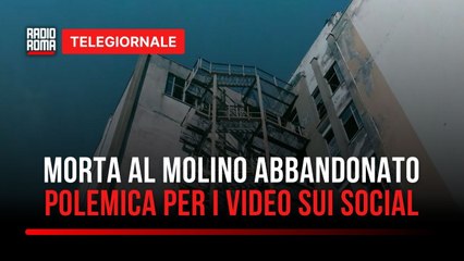 Precipita all'ex molino, polemica per i video sui social