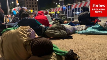 Faithfuls Camp Out Outside Vatican City In Advance Of Pope Francis’s Funeral