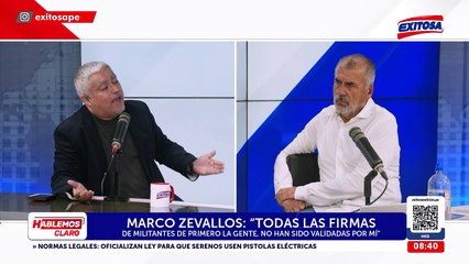 Personero legal de 'Primero la Gente' no descarta "errores" en "una, diez o cien firmas" presentadas para su inscripción